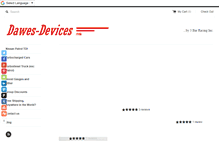 Tablet Screenshot of dawes-devices.com